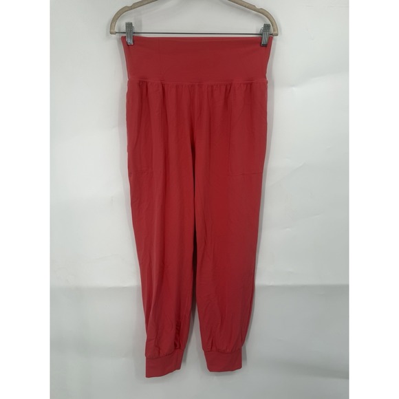 Athleta Pants - Athleta Salutation High Rise Jogger Pants Women M Coral Stretch Breathable